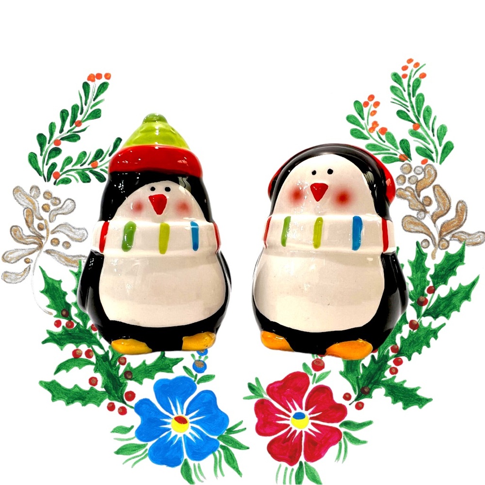 Colorful Penguin Salt & Pepper Set